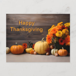 Traditionellt vykort för Thanksgiving