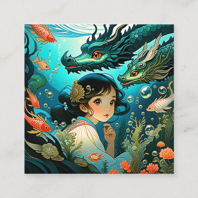 Traditionen med sagor från Slavic präglas främst a Fyrkantigt Visitkort (Framsida)