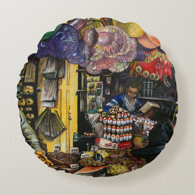 Traditions of Ancient Commerce, Jerusalem Rund Kudde (Framsidan)