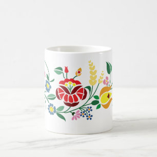 Traditonal ungersk broderidesign kaffemugg