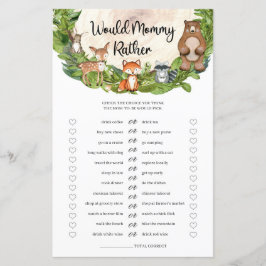 Trädjur av trä skulle hellre Mamma