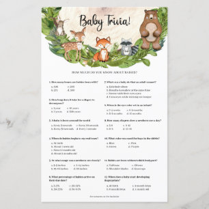 Trädjur av träskiffer i grey Baby Trivia