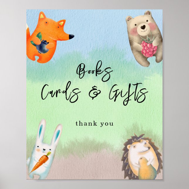 Trädjur - kort och gåvor från Bokar Poster (Framsidan)