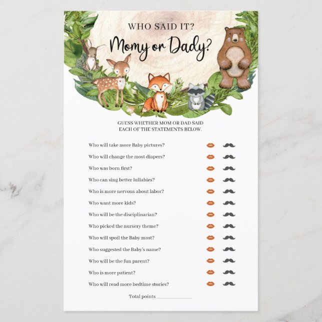 Trädjur Mamma av träsegment eller pappa (Framsida)