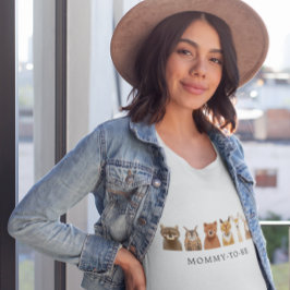 Trädjur Mamma som skall T Shirt