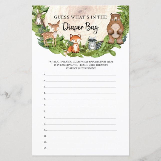 Trädjur träer det som finns i papperspåsen (Framsida)