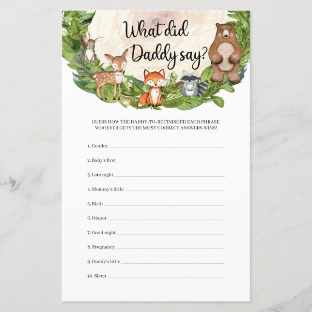 Trädjur träsegment Vad sa pappa? (Framsida)