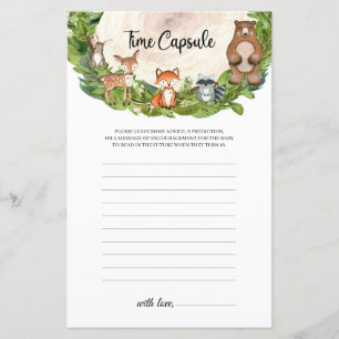 Trädjur (wooden slice Time) Kapsel