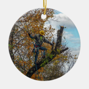 Trädkirurg Julgransprydnad Keramik