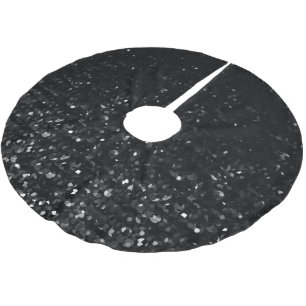 Trädkjol Crystal Bling Strass Julgransmatta Borstad Polyester