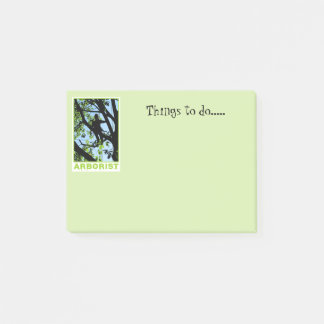 Trädklättrare Siluett: Arborist Post-it Block