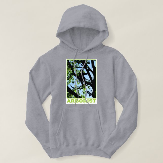 TrädklättrareSilhouette: Arborist Hoodie (Design framsida)