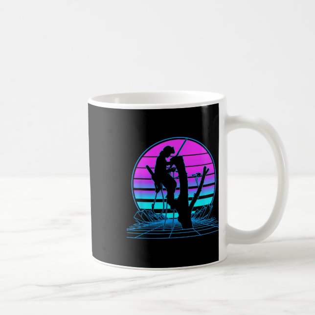 Trädklättring Pastell Goth Vaporwave  Kaffemugg (Höger)