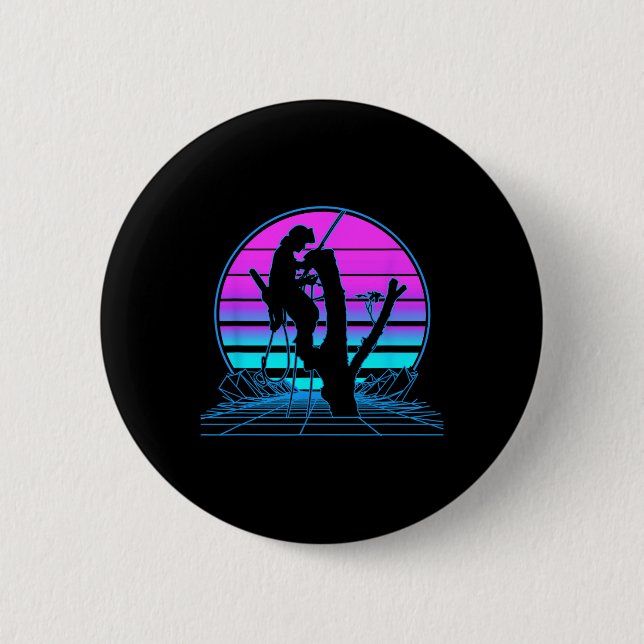 Trädklättring Pastell Goth Vaporwave  Knapp (Framsida)