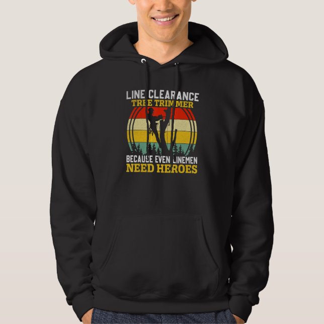 Trädklippar arborist trädskärare L Hoodie (Framsida)