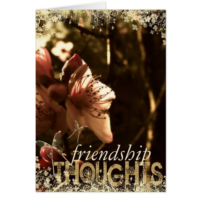 Trådkort för Blommar i Vår Hälsningskort (Framsidan)