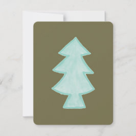 Trädkort Handritat Julkort