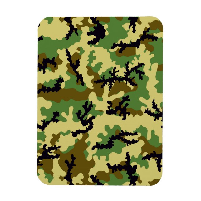 Trädlandskamouflage Magnet (Vertikal)
