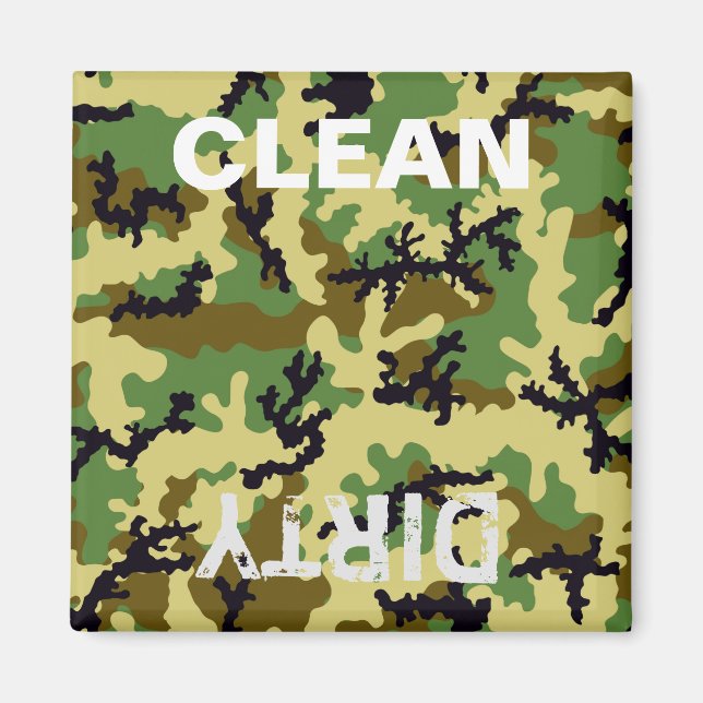 Trädlandskamouflage Magnet (Framsidan)