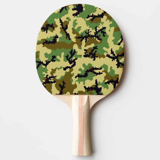 Trädlandskamouflage Pingisracket (Framsidan)
