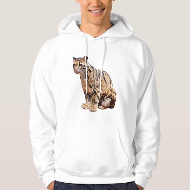 trädleopard fotografi djungel stor katt djur   hoodie (Framsida)