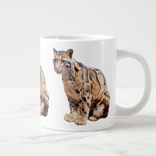 trädleopard fotografi djungel stor katt djur   jumbo mugg (Höger)