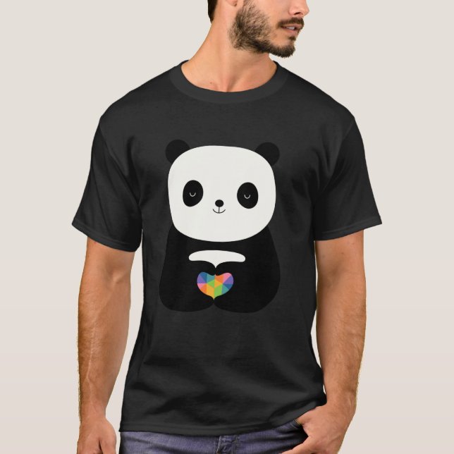 Trådlös Andy Westface Panda Kärlek Grafik T Shirt (Framsida)