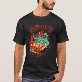 Trådlös Citron Yeti Bil Krasch Kryptid Grafisk T Shirt