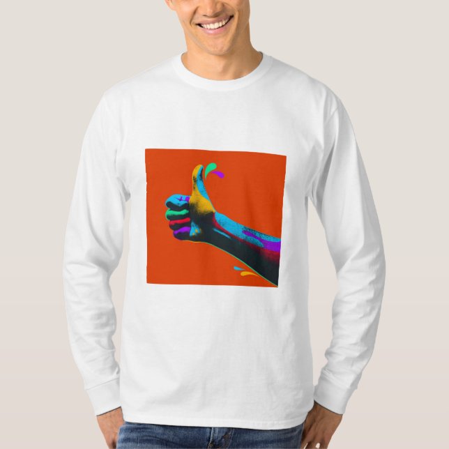 Trådlös design t shirt (Framsida)