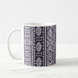 Trådlös etnisk illustration mönster kaffemugg