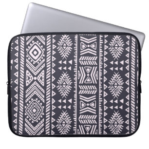 Trådlös etnisk illustration mönster laptop fodral