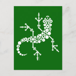 Trådlös Gecko Vykort