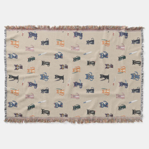 Trådlös kasse och Knivar Throw Blanket Filt