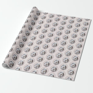 Trådlös rutnätsmålning - Hund Art Presentpapper