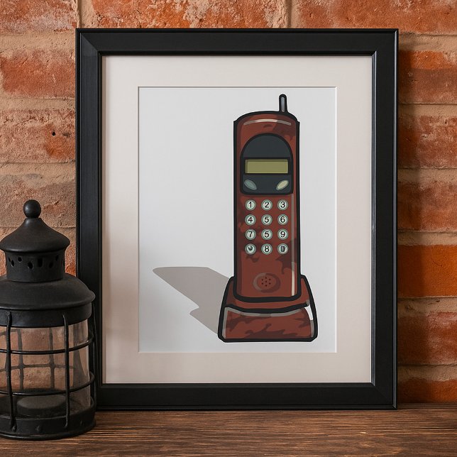 Trådlös telefon poster (Skapare uppladdad)