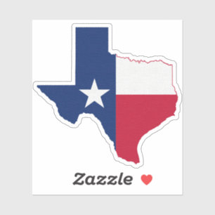 Trådlös Texas-Flagga-form att anpassa Klistermärken