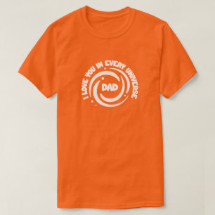 Trådlös textdesign Pappa I kärlek dig i alla unive T Shirt