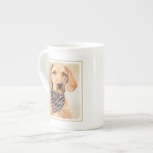 Trådlös Vizsla-målning - Cute Original Hund Art Benporslin Mugg