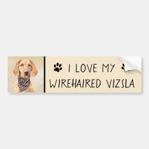 Trådlös Vizsla-målning - Cute Original Hund Art Bildekal
