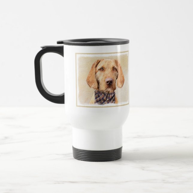 Trådlös Vizsla-målning - Cute Original Hund Art Resemugg (Vänster)