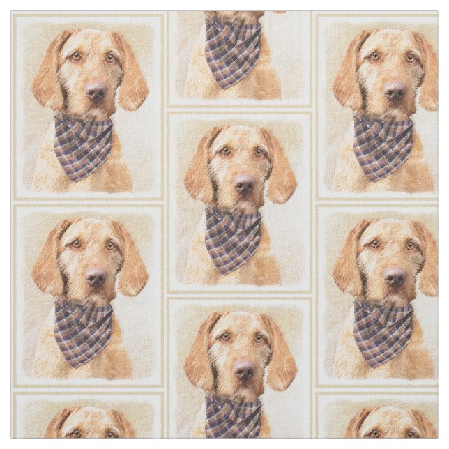 Trådlös Vizsla-målning - Cute Original Hund Art Tyg (Provkarta)