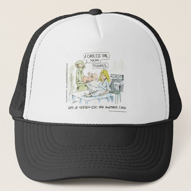 Trådlösa Baby Roliga Kort T-Shirtar Muggar & Gåvor Keps (Framsida)