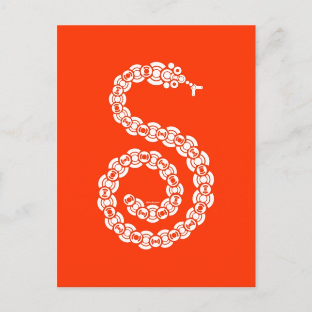 Trådlösa Python Vykort (Framsida)