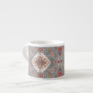 Trådlösa trådar: Heritage Boho Moroccan Geometry Espressomugg