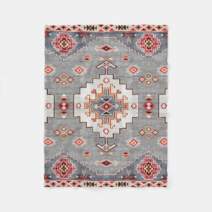 Trådlösa trådar: Heritage Boho Moroccan Geometry Fleecefilt