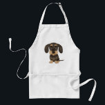 Trådlöst Dachshund| Cute Tecknad hund Teckel Förkläde<br><div class="desc">En roligt BBQ-apron för Dachshund-älskare. Vild och brunt färgad Teckel. Besök Jenns Doodle World för ännu fler tillbehör till hem och kontor med denna rolig hund och mer originella avlyssnare hund design.</div>