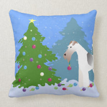 Trådlöv för räv som dekorerar Julgran-skogen