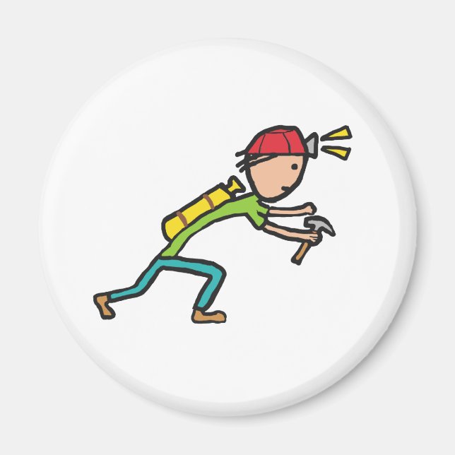 Trädning och Spelunking Magnet (Framsidan)