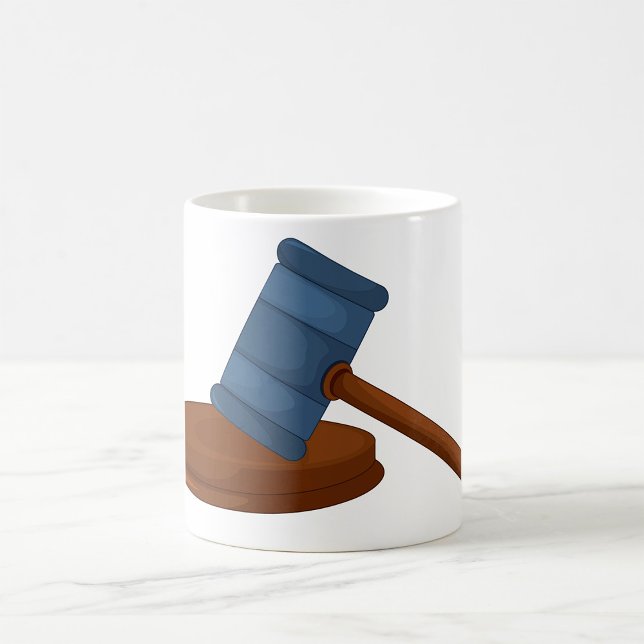 Trädomarens Gavel Domstol Kaffemugg (Skapare uppladdad)