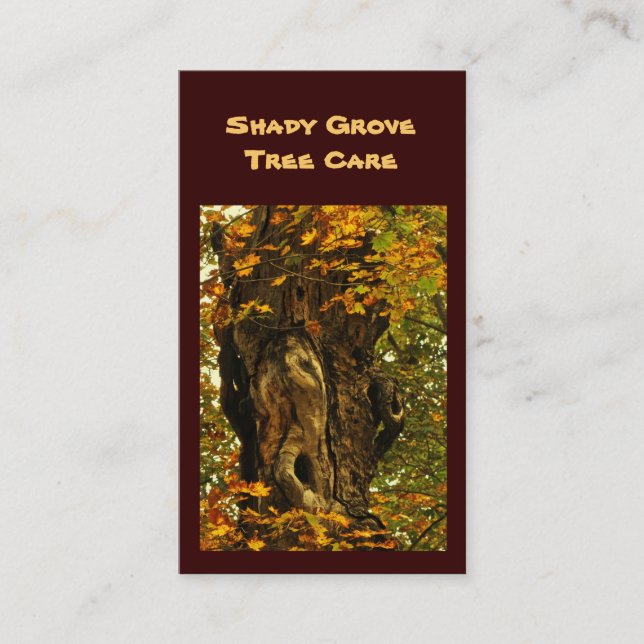 Trädomsorg Visitkort (Framsida)